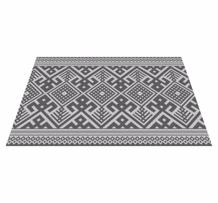 Houten placemat geometrisch patroon tafeldecoratie - TenStickers