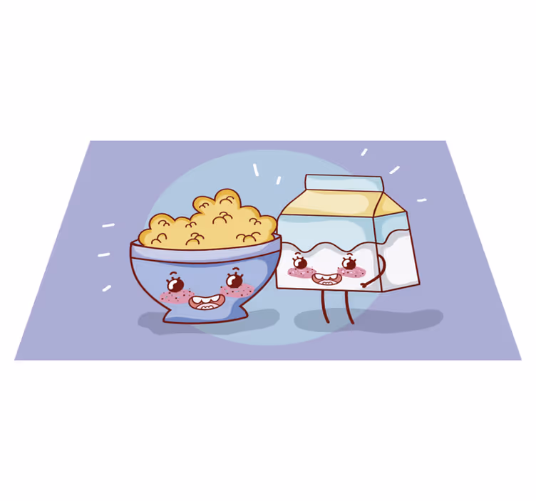 Kinder placemat blije snack companions - TenStickers