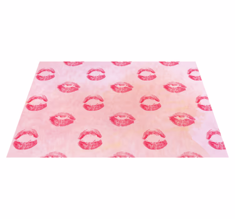 Originele placemat kiss mark patroon - TenStickers