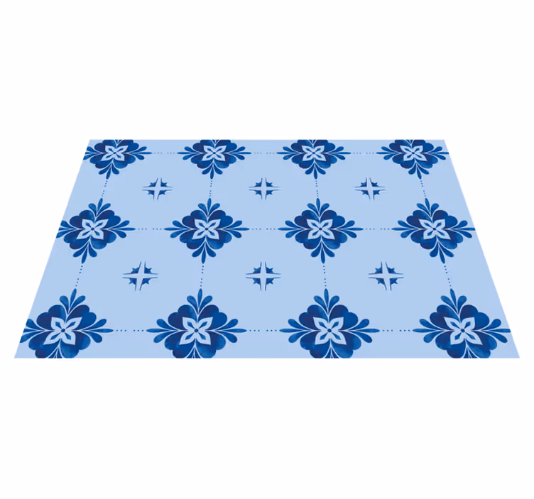 Houten placemat met bloeiende print tafelkleed - TenStickers