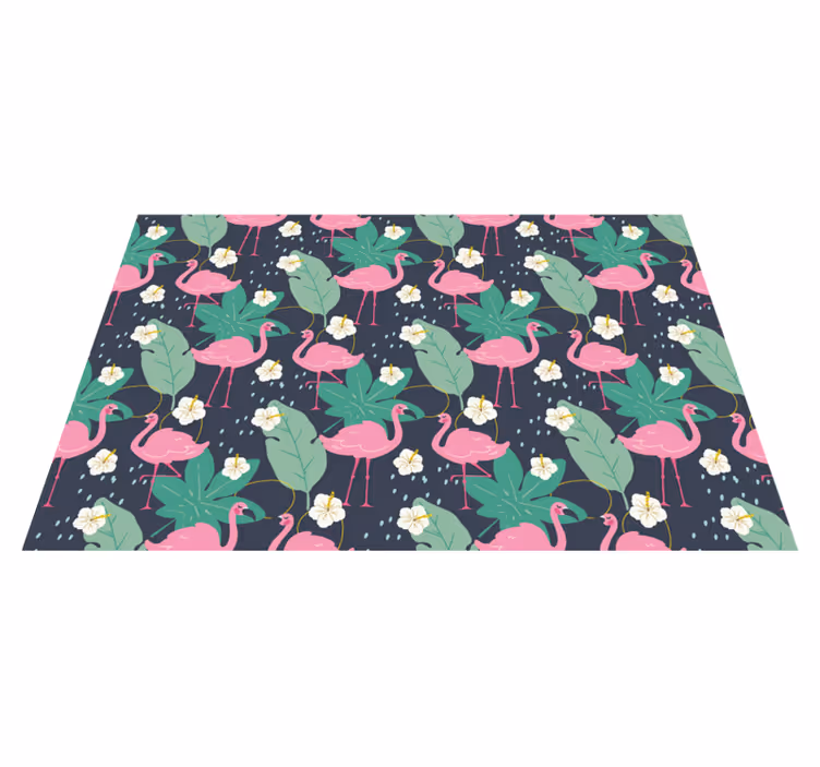 Originele placemat flamingo bladpatroon - TenStickers