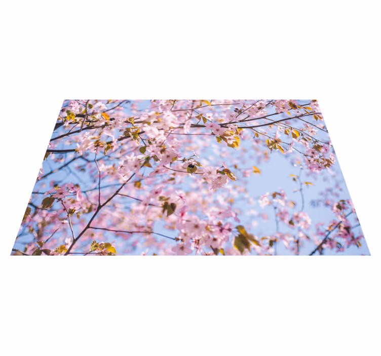 Houten placemat bloeiende kersenbloesem - TenStickers