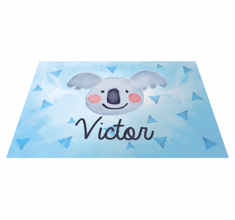 Kinder placemat schattig koala gezicht - TenStickers