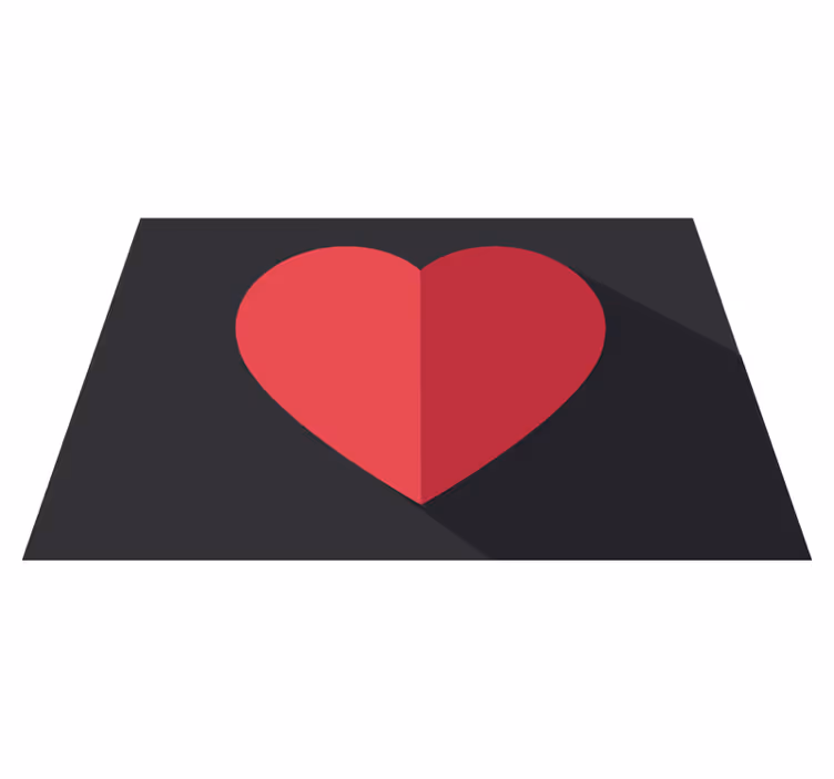 Originele placemat hartvormig accent - TenStickers