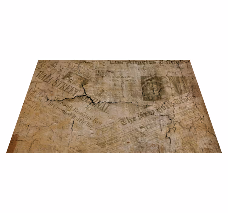 Houten placemat met gebarsten papieren oppervlak - TenStickers