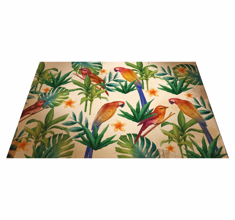 Originele placemat tropisch papegaaienpatroon - TenStickers