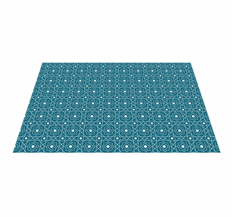 Houten placemat met geometrische textuurafwerking - TenStickers