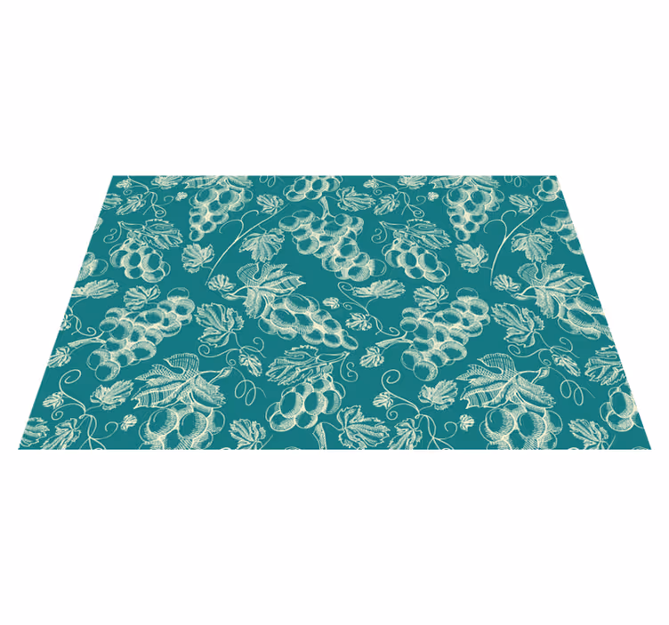 Houten placemat met druivenrankenpatroon - TenStickers