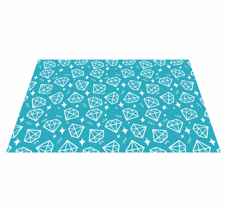 Originele placemat met diamanten patroon achtergrond - TenStickers