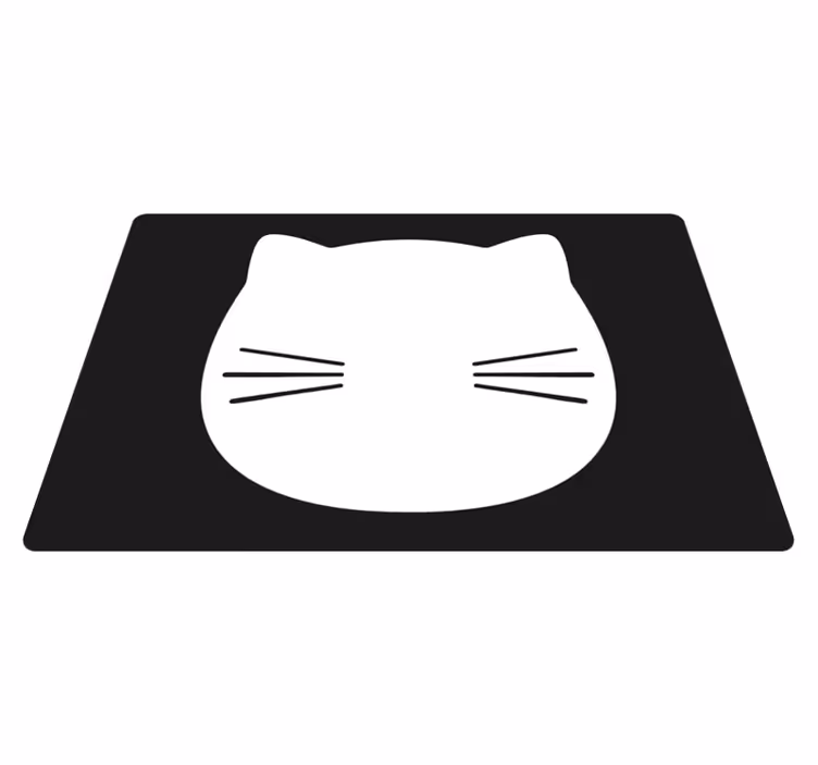 Originele placemat kattenkopvorm - TenStickers
