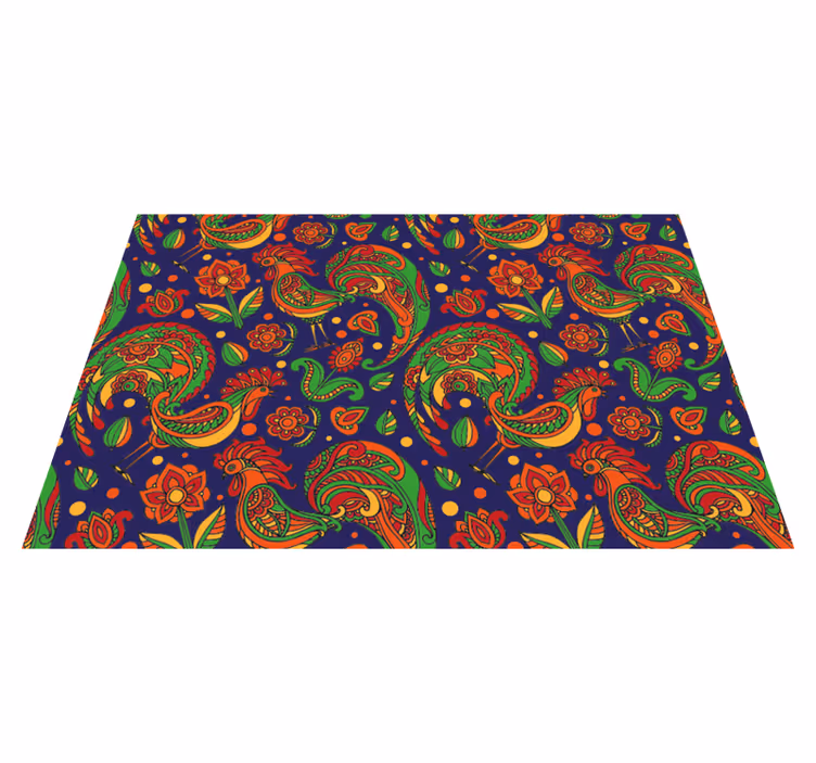 Originele placemat met levendige bloemenpatronen - TenStickers