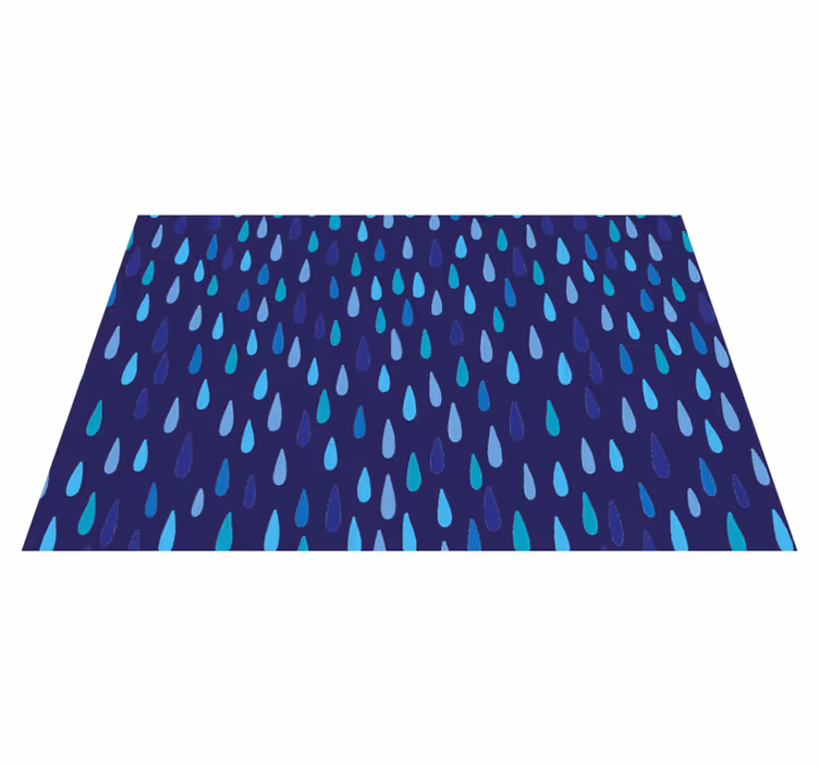 Houten placemat met regendruppelpatroon - TenStickers