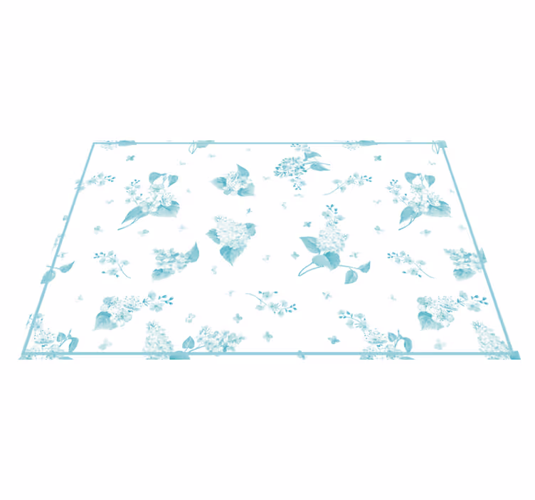 Moderne placemat met bloemmotief oppervlak - TenStickers