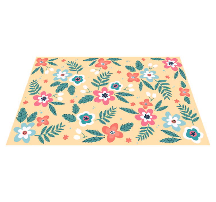 Originele placemat met bloemenpatroon ontwerp - TenStickers