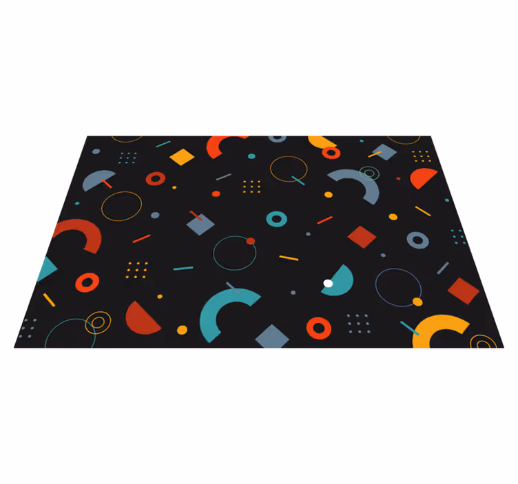 Moderne placemat geometrisch kleurrijk patroon - TenStickers