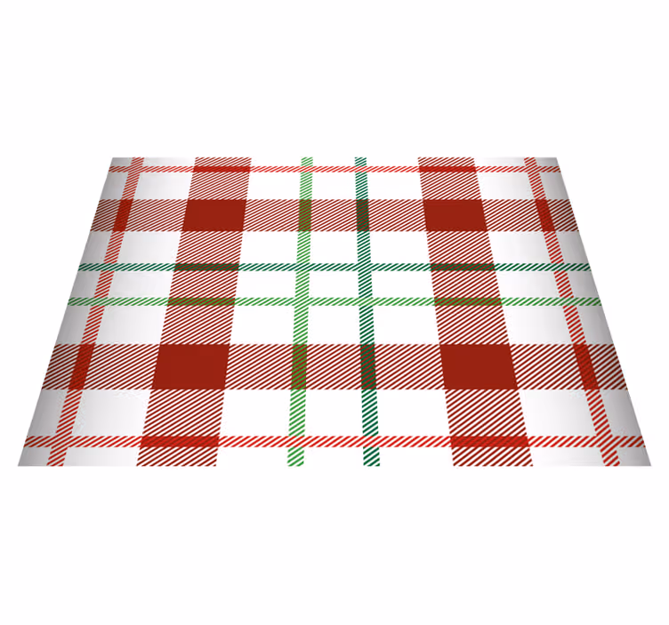 Kerstmis placemat met ruitpatroon tafelkleed - TenStickers