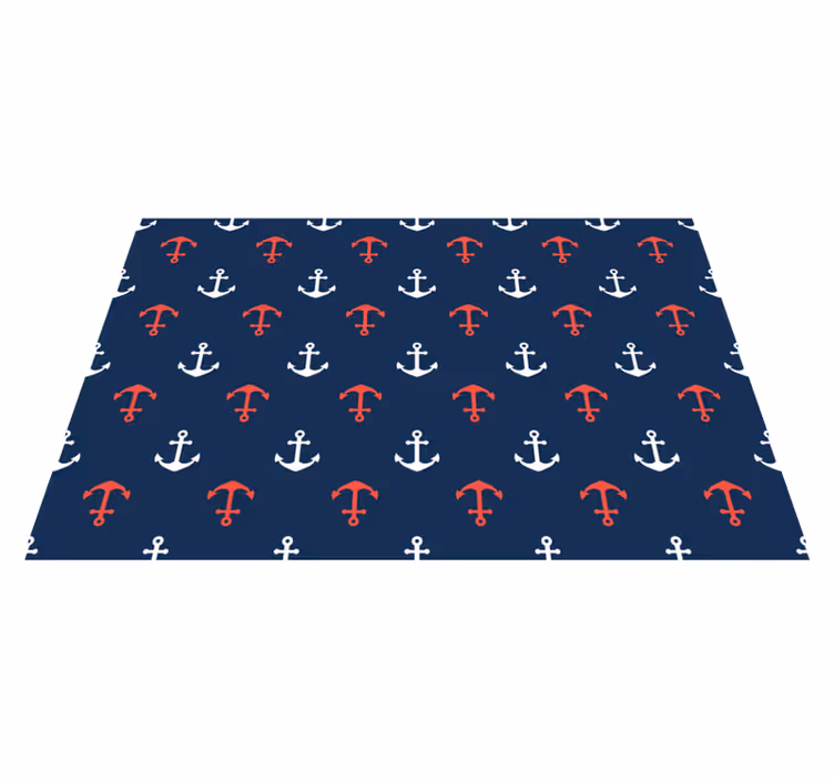 Originele placemat met nautisch ankerpatroon - TenStickers