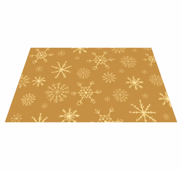 Kerstmis placemat met sneeuwvlok patroon - TenStickers