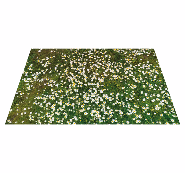 Houten placemat met vers bloemenpatroon - TenStickers