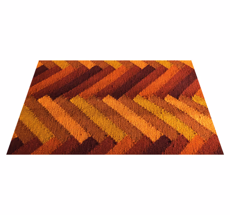 Houten placemat met levendig geometrisch motief - TenStickers