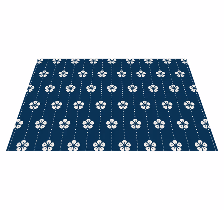 Originele placemat met bloempatroon - TenStickers