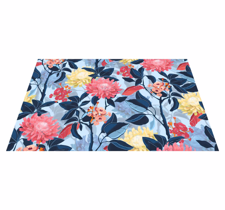 Originele placemat bloemenpatroon elegant - TenStickers