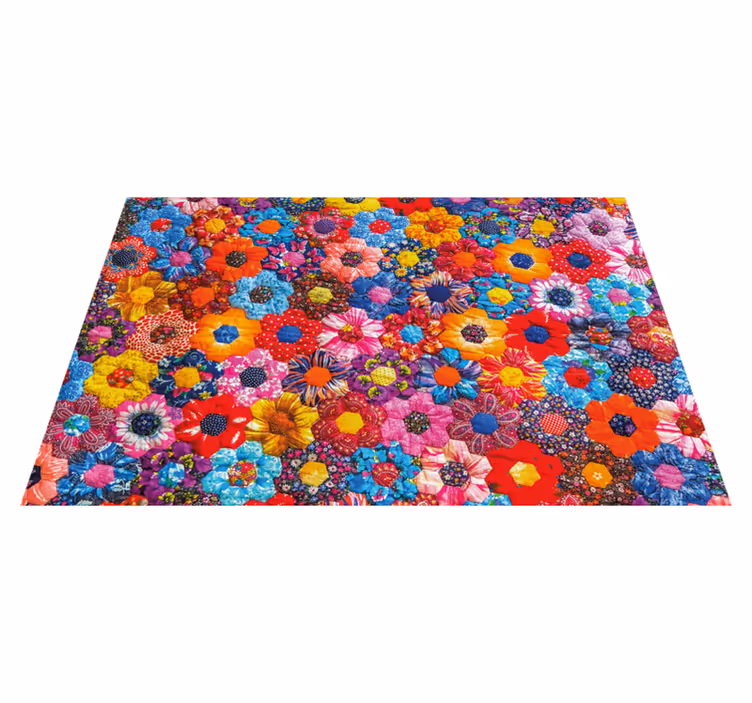 Originele placemat levendig bloemenarrangement - TenStickers