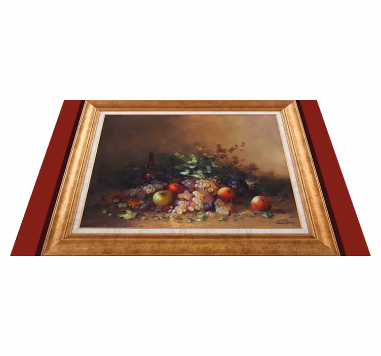 Originele placemat met fruitarrangement kunst - TenStickers