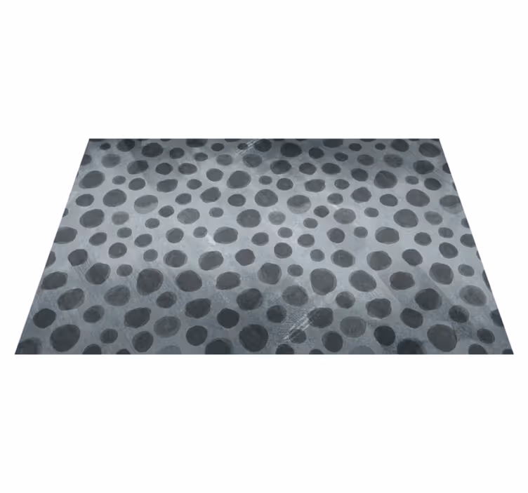Houten placemat met grijze stippenprint - TenStickers