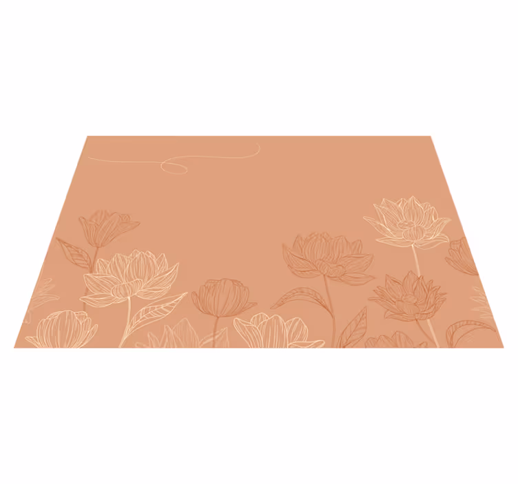 Originele placemat bloemig theearrangement - TenStickers