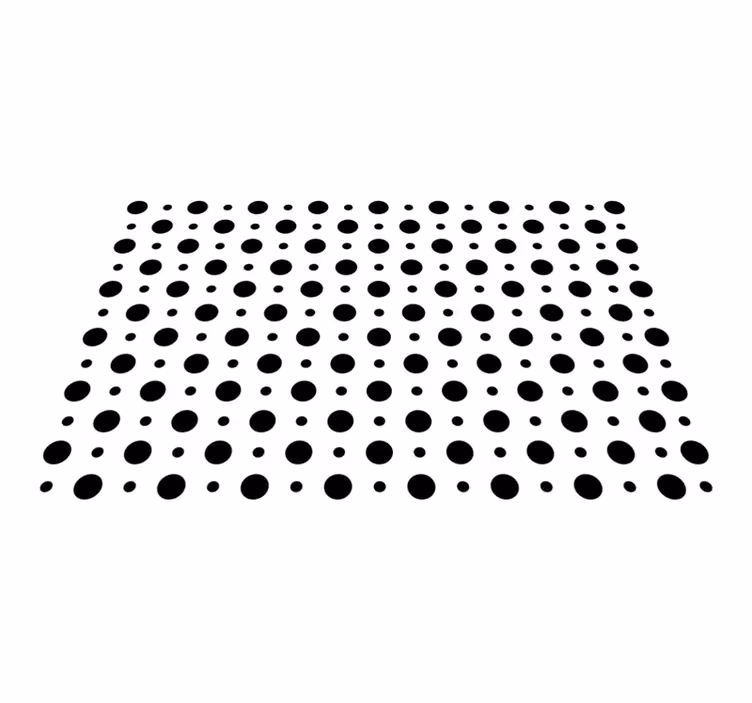 Houten placemat met zwarte stippen - TenStickers