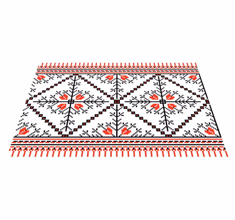 Originele placemat geometrisch bloemmotief - TenStickers