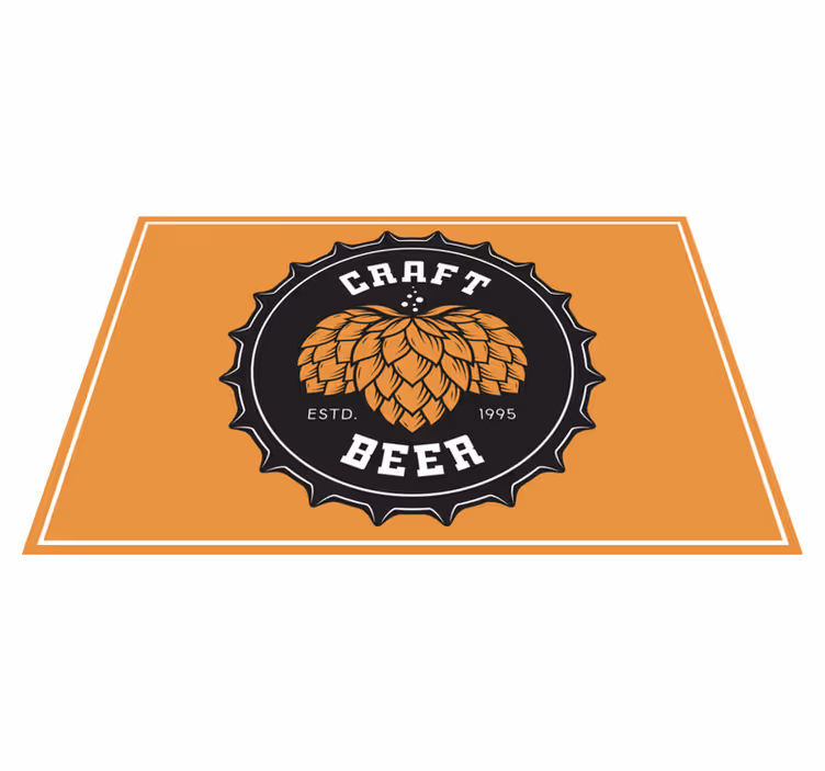 Originele placemat craft beer logo - TenStickers