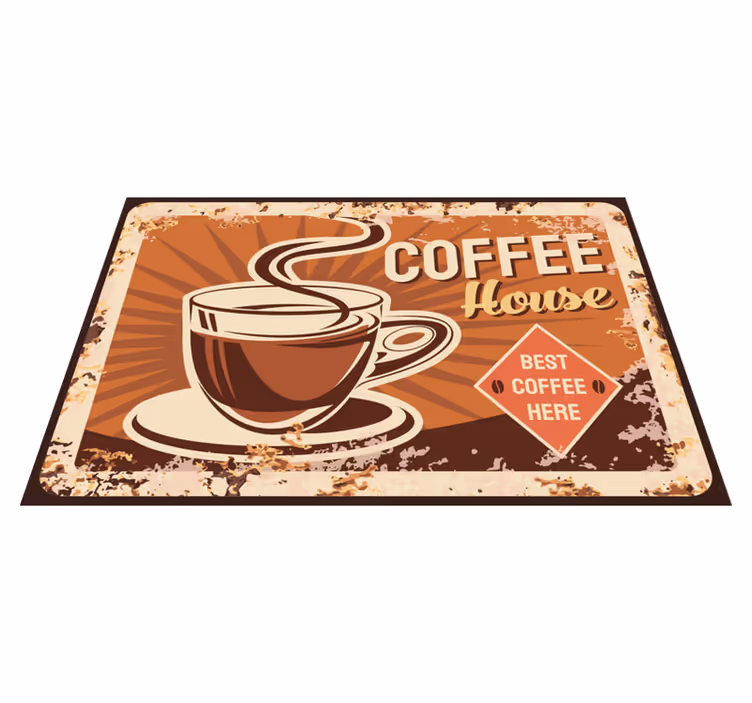 Placemat met tekst koffiehuis citaat - TenStickers