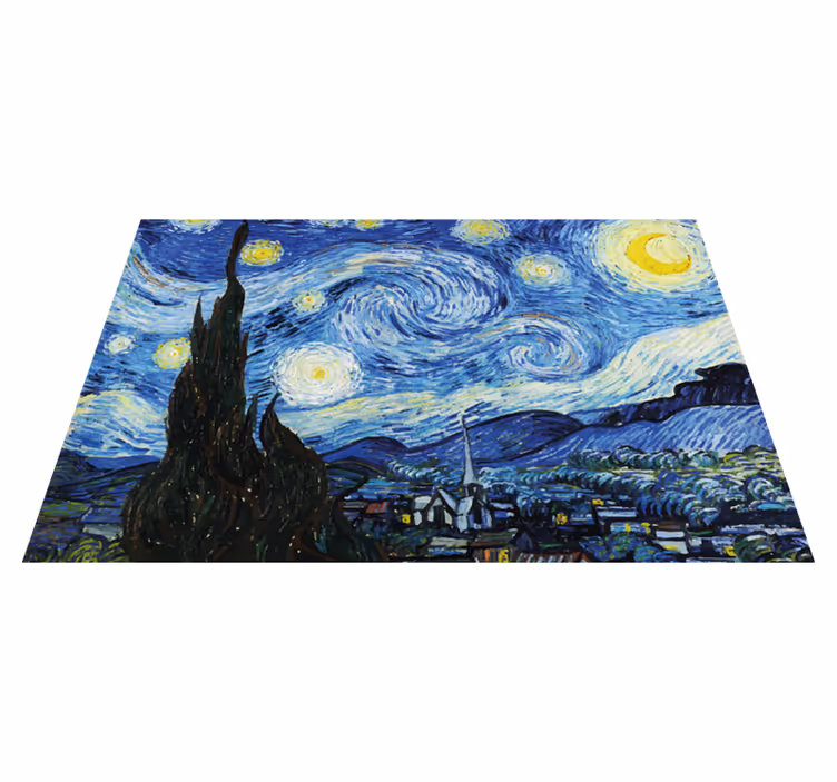 Originele placemat sterrennacht scène - TenStickers