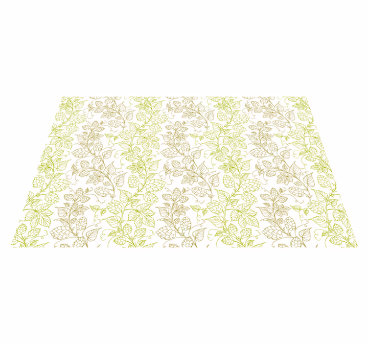 Houten placemat met botanisch bladmotief - TenStickers