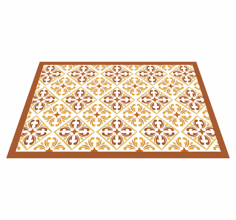 Houten placemat met elegant geometrisch patroon - TenStickers