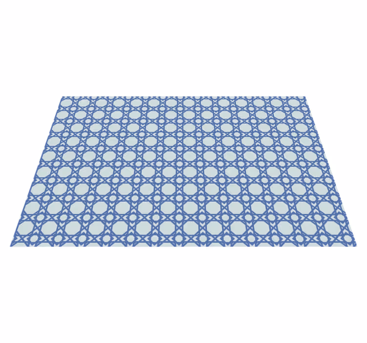 Houten placemat elegant blauw patroon - TenStickers