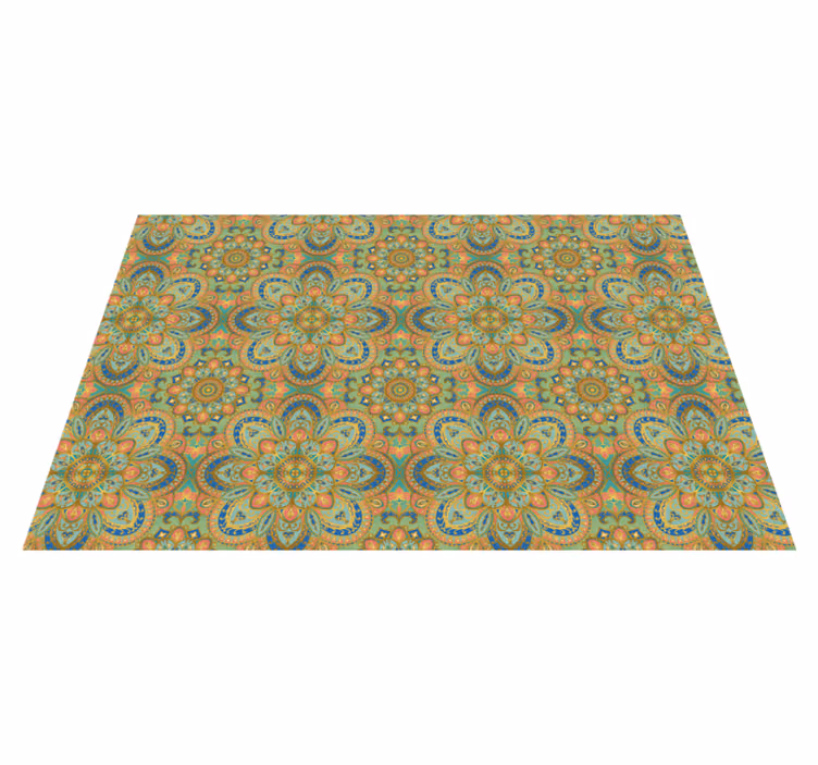 Originele placemat uitgebreide bloemenarrangement - TenStickers