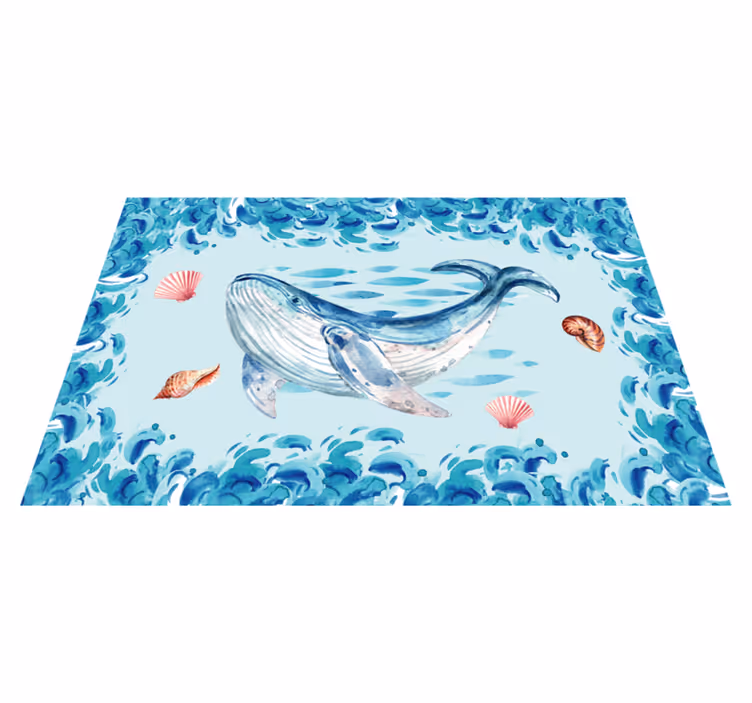 Originele placemat walvis zee elementen - TenStickers