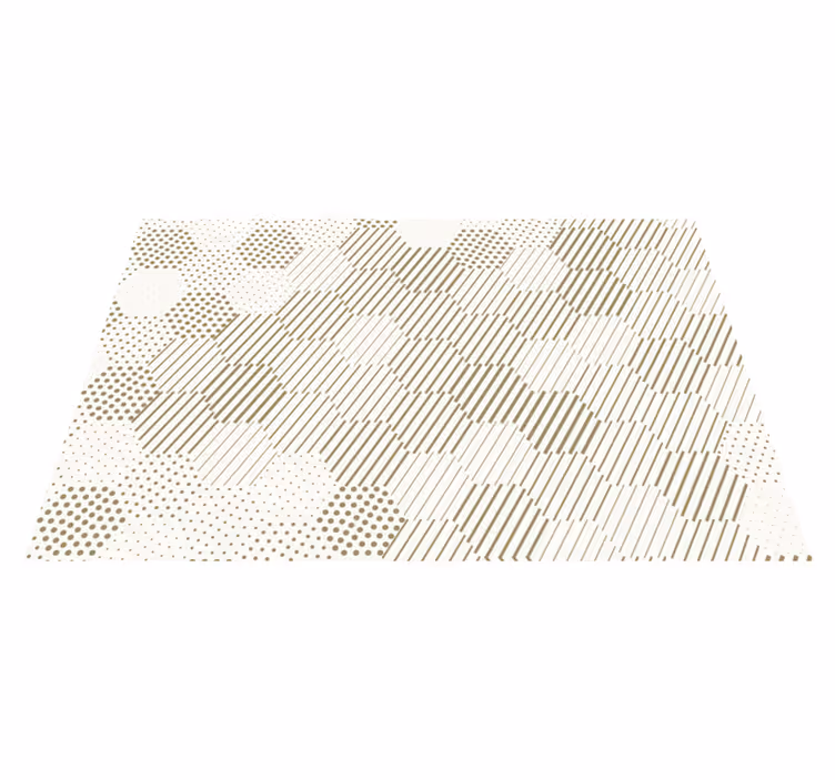 Houten placemat met stijlvol geometrisch patroon - TenStickers