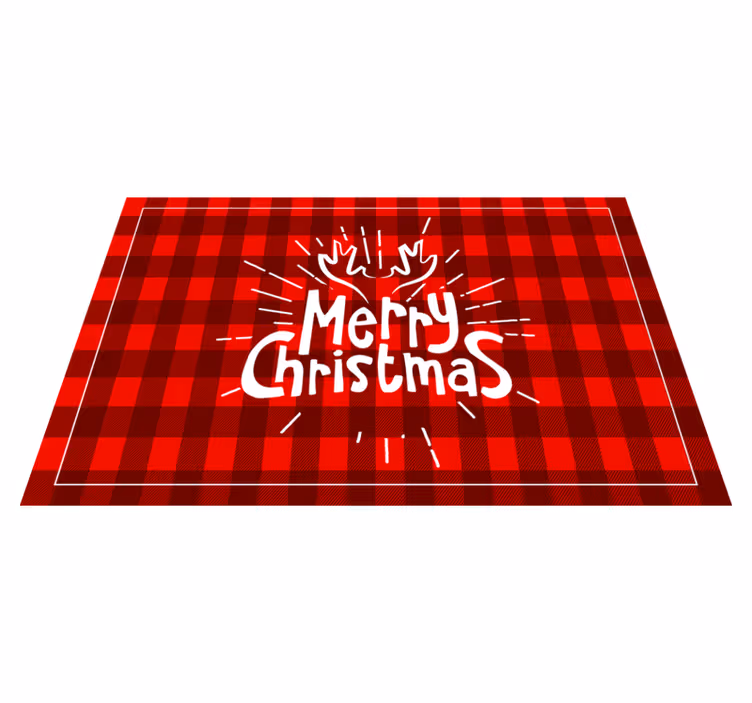 Kerstmis placemat met een vrolijk kerstdesign - TenStickers