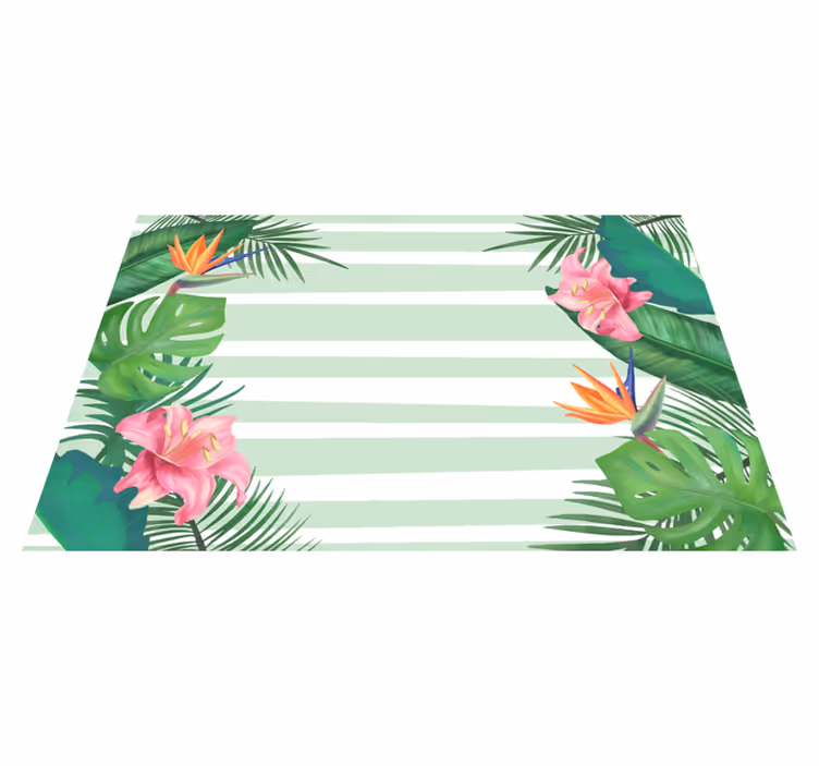Originele placemat tropisch blad accent - TenStickers