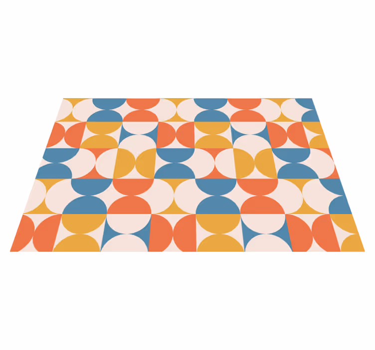 Moderne placema geometrische kleuren cirkels - TenStickers