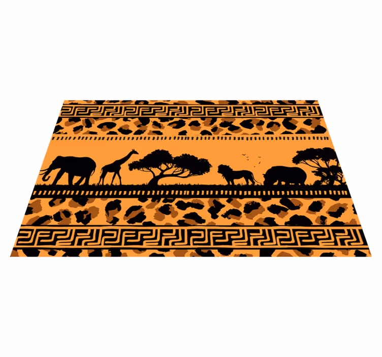 Originele placemat dieren silhouet thema - TenStickers