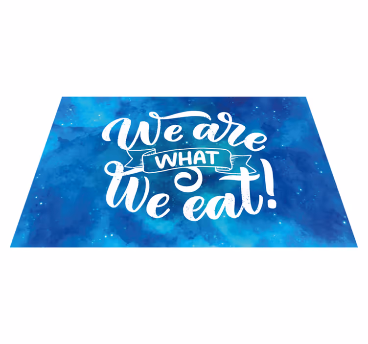 Placemat met tekst inspirerende quote kunst - TenStickers