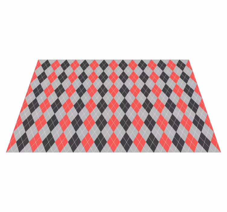 Houten placemat geometrisch ruitpatroon - TenStickers
