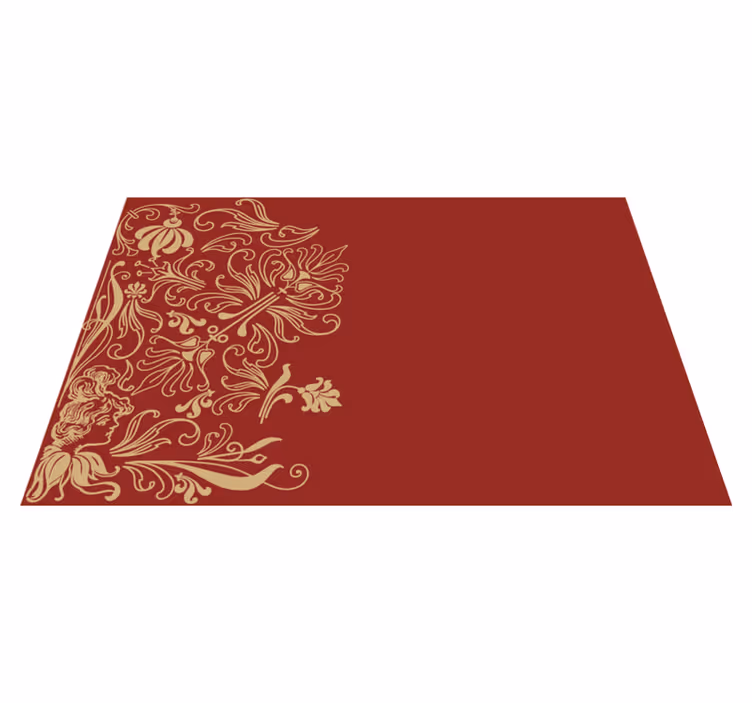 Elegante placemat met elegante bloemenaccenten - TenStickers