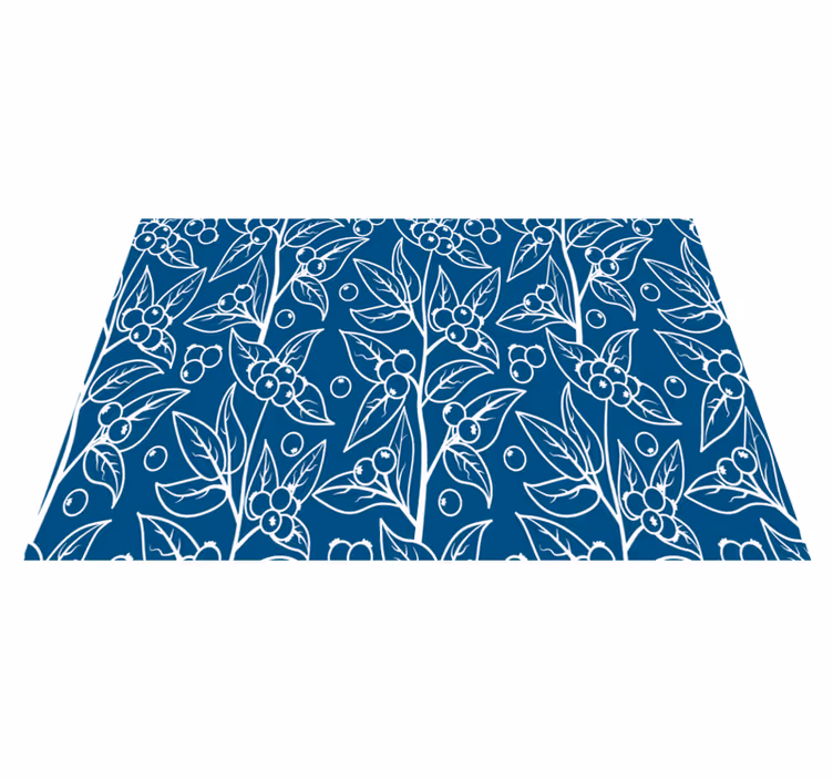 Delicaat bloemenpatroon houten placemat - TenStickers
