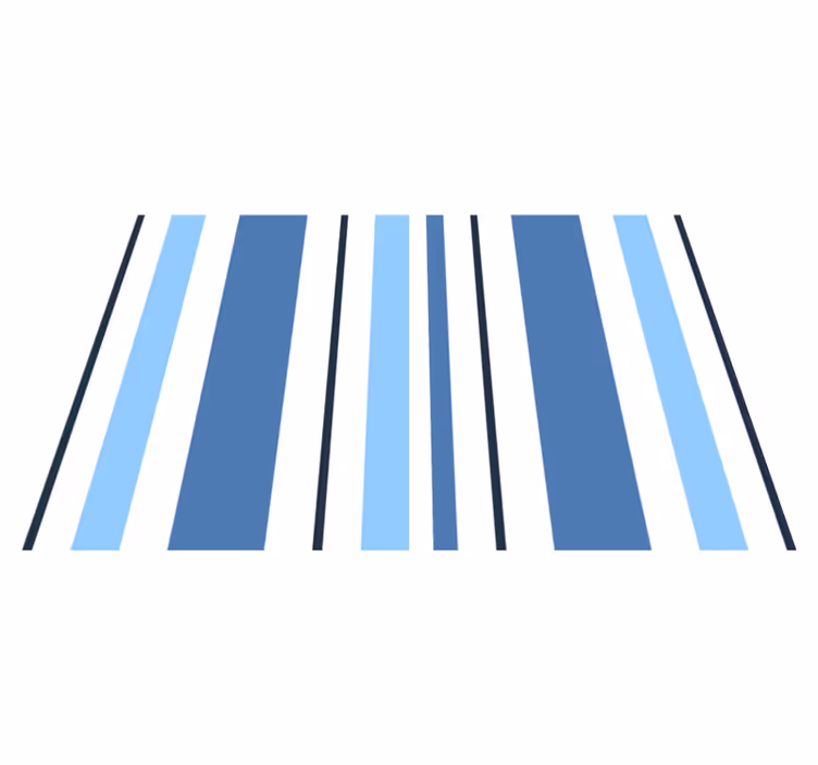 Moderne placemats gestreept blauw - TenStickers
